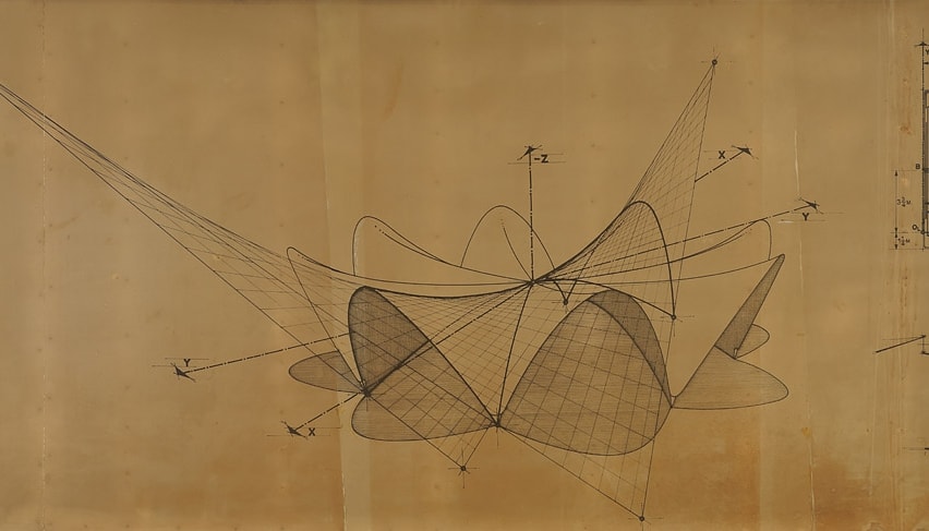 Acercamiento de panel de Félix Candela, Fotografía: Museo Tamayo.